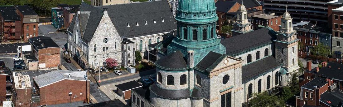 An aerial image of the Roman Catholic Diocese of Harrisburg