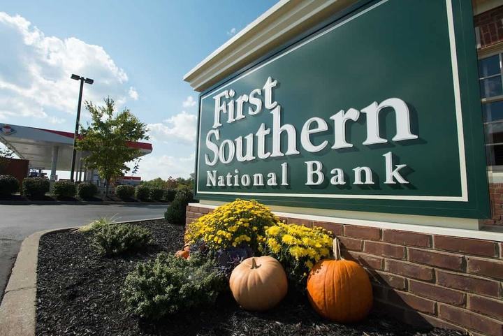 First Southern National Bank sign